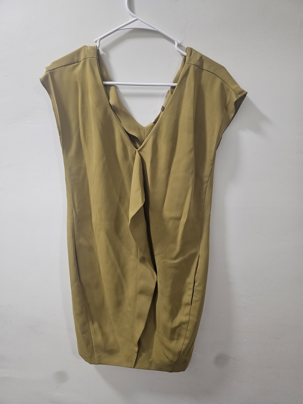Rachel Rachel Roy Olive Green Draped Shift Dress